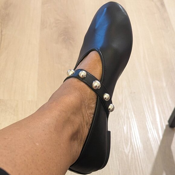 Studded Ballet Flats - Picture 8 of 10